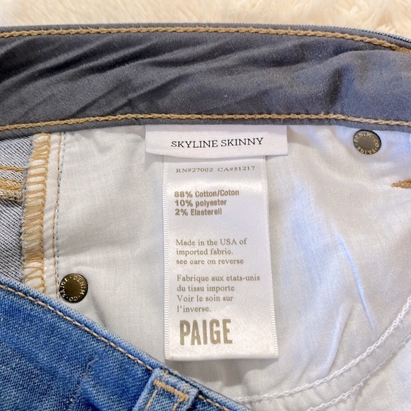 PAIGE Jeans, Skyline Skinny, Size 30 - Picture 6 of 9